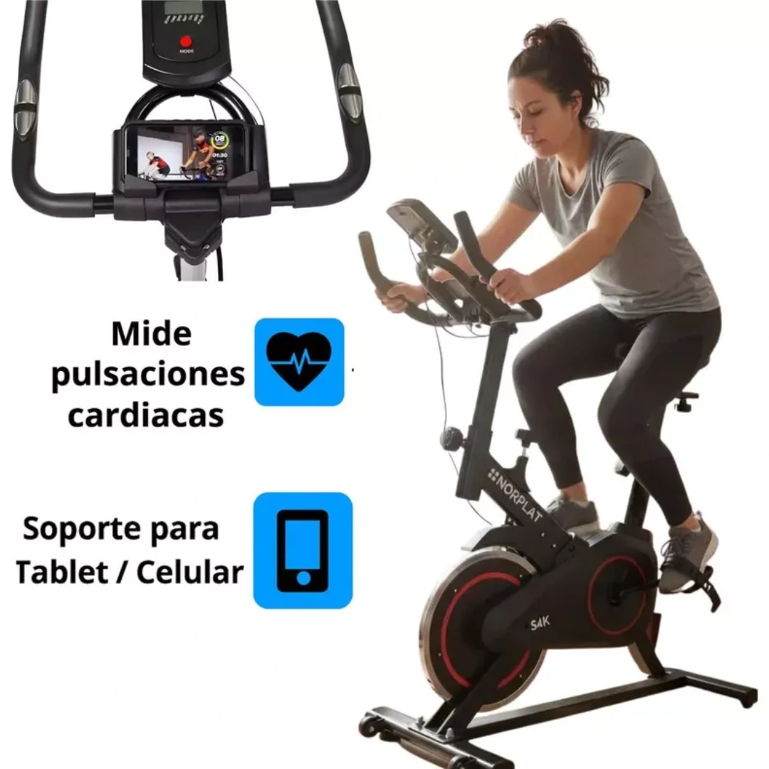 Bicicleta Estática Spinning Ten EASY FIT Sbr40 Spinning 4kg Inercia